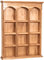 Biscuits Lowboard Küchen wandelement aus Holz 54x12x72 cm - Holz wandregal - Badezimmerschrank - CountryTellerständer