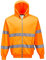 Hi-Vis Zip Front Hoodie, colorOrange talla Large