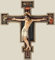 Roman ST Damian San Damiano Wandkreuz Kruzifix Königskette, 26 cm hoch, Wandmontage, Schlafzimmer, Kreuz (Kreuzigungsbild), Wanddekoration, Religiös