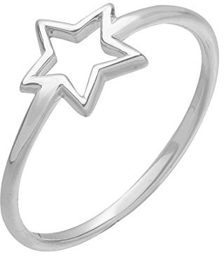 Elli Damen-Ring Trendsymbol Stern Star rosé vergoldet silber 925