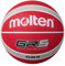 Molten Basketball aus Gummi, offizielles Lizenzprodukt, Größe 5, Rot/silberfarben