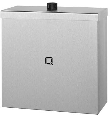 ALLCARE 6850 Qbic-line QWBC9 SSL Abfallbehälter Edelstahl geschlossen, 9 L
