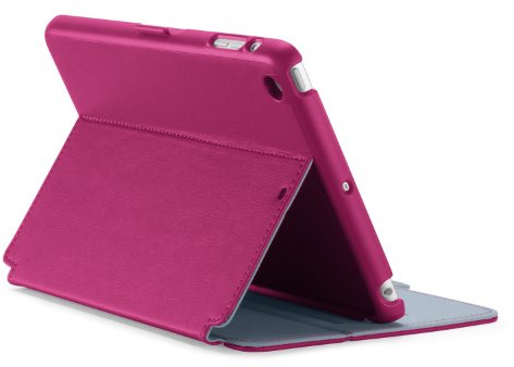Speck StyleFolio Tablet Case Cover Schutzhülle mit eingebautem Stand für iPad Mini und iPad Mini mit Retina Display - Fuchsia/Nickelgrau