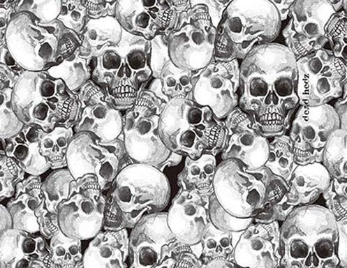 Wassertransferdruck Folie I CA-R-018 I Totenköpfe Skulls I 1 Meter x 50 cm I Lackieren Lackierzubehör I Hydrographics VEREDELUNG WTD WTP