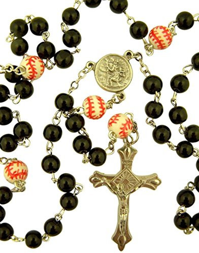 My Sport Rosenkranz Saint Christopher Acryl Baseball Bead Rosenkranz, 33 cm