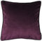 McAlister Textiles Matter Samt | Sofakissen mit Füllung in Aubergine Violett | 43 x 43cm | erhältlich in 25 Farben | griffester Samt edel paspeliert | pralles Samtkissen
