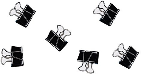 WEDO 64 21415 Foldback-Klammer, (B) 15 mm, Klemmweite: 7 mm, schwarz