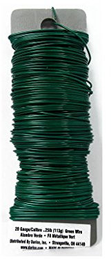 Darice Paddle Wire 20 Gauge 110'-Green