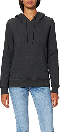 Build Your Brand Damen Ladies Heavy Hoody Jacke, per pack Schwarz (Charcoal 00091), X-Large (Herstellergröße: XL)