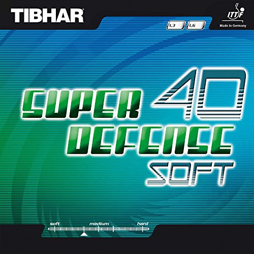 Tibhar Belag Super Defense 40 Soft, schwarz, 1,3 mm