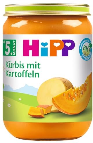 HiPP Kürbis mit Kartoffeln Bio, 6er Pack (6 x 190 g)