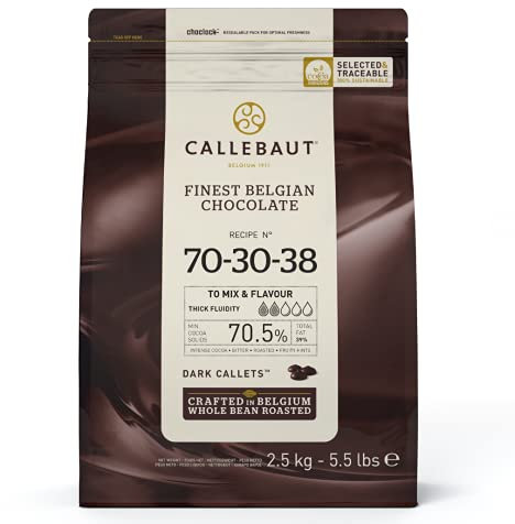 Callebaut 70,5% pépites de Chocolat Noir (callets) 2,5kg