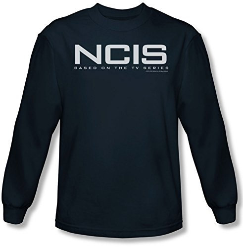 Ncis - Herren Logo Langarm-Shirt im Marine-, Large, Navy