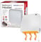 2kw Downflow Bathroom Fan Heater - Indoor 2000w Electric Down Flow Heat | Wall Mounted, Thermostat, Energy-Saving | For Kitchen, Office, Bathroom, Commercial, Garage - Pull Cord, Over Heat Protection