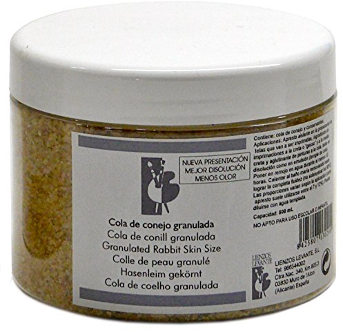 Lienzos Levante 0360523001 - Colla di Coniglio granulare, in Barattolo da 500 ml