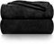 Gräfenstayn® Kuscheldecke flauschig & super weich - hochwertige Fleecedecke auch als Wohndecke, Tagesdecke, Sofadecke & Wohnzimmer geeignet - Überwurf Decke Sofa & Couch (Schwarz, 240x220 cm)