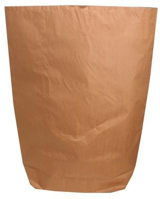 100 Papier BIO-Papiersäcke 120l 70x95+22cm 2-lagig stark braun Abfallsäcke