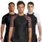 Sanabul Essentials Kurzarm-Kompressions-Trainings-Rashguard für MMA BJJ Wrestling, Braun, Klein
