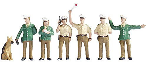 NOCH Polizisten Deutschland, Modellbau Figuren H0, handbemalt für Diorama und Modelleisenbahn