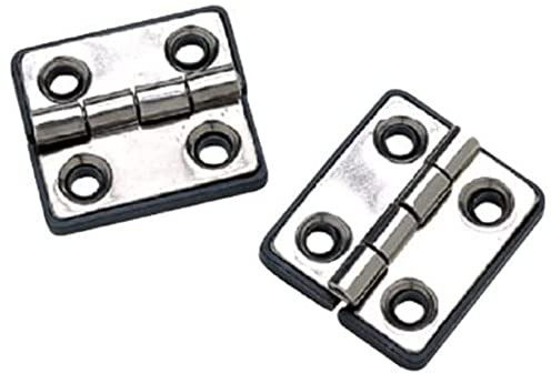 SEACHOICE Butt Hinge, 316 Stainless Steel, 2 in x 2 in, Pack of 2