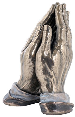 US 19,7 cm Betende Hände kalt gegossen Bronze Material Figur