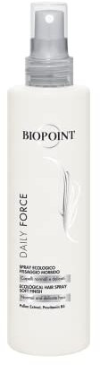 Biopoint Daily Force - Umweltfreundliches Haarspray mit weicher und natürlicher Befestigung, ohne Gas, schützende und stärkende Wirkung, verleiht Weichheit und Leichtigkeit, 250 ml