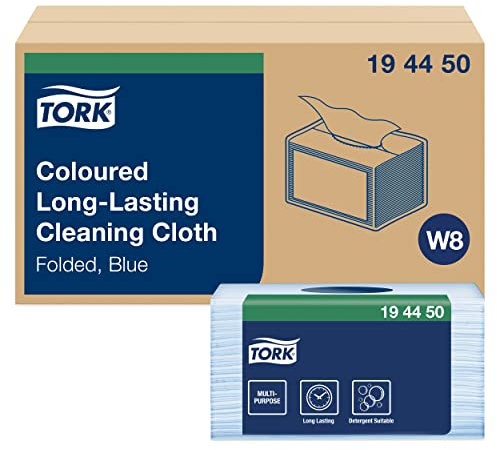 Tork Coloured Long-Lasting Cleaning Cloth Blau 194450 (Pack of 320)