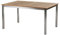 Diamond Garden Roma Ausziehtisch, Edelstahl/Teak, ca. 150/200x100 cm