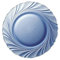 Duralex 3003BF06A1111 Beau Rivage - Juego de 6 platos llanos de postre, 19,5 cm, cristal, color azul