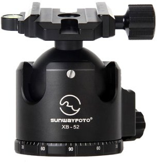 SUNWAYFOTO XB-52 Treppiede Testa a Sfera Monopiede Arca Compatibile