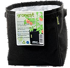 Gronest 1-L 2-L 4-L 8-L 11-L 15-L 19-L 25-L Topf (1, 11-Liter) Textil Blumen Stoff Kübel Container Behälter Grow Hydro-kultur Eckig Aussaattopf Saat-topf Pflanzkorb
