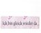 Deko Shabby Chic Schild Ich Bin gleich Wieder da Vintage Holz Türschild in rosa zum Kleben