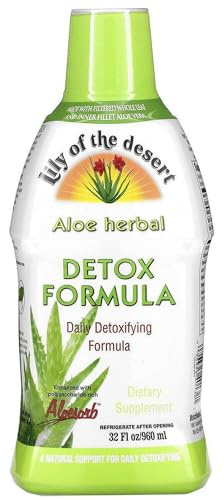 Lily Of The Desert Detox Formula – Aloe Vera and Trusted Herbs for Urinary Tract, Gallbladder, and Liver Support, 32 Oz,1