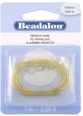 Beadalon French Wire/Bullion, Gold PLT
