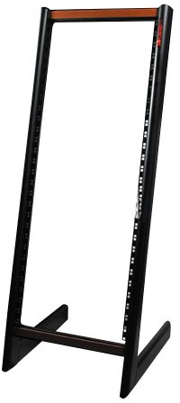 Fame Audio W-228 Studio Rack, 28 HE, Schwarz, Aluminium, 120kg Belastbarkeit, 570x1480x590mm, Ideal für Studioumgebung, Rackschrauben nicht enthalten