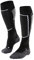 FALKE Herren Skisocken SK2 Intermediate M Kh Wolle Funktionsmaterial warm dick 1 Paar, Schwarz Black-Mix 3010, 39-41