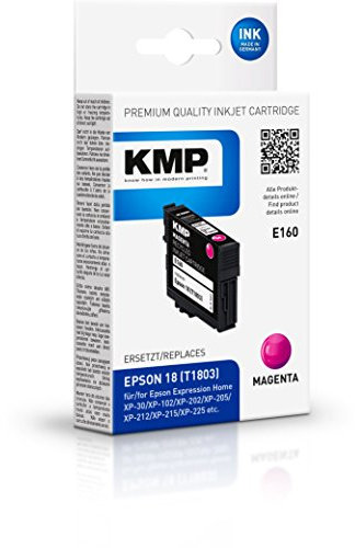 KMP Tintenkartusche für Epson Expression Home XP-102/XP-202, E160, magenta