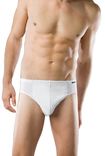 Schiesser Herren Essential Slip Supermini - 6er Pack - (5, Weiß)