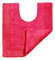 Allure Heavyweight Reversible Pedestal Toilet Mat, 100% Cotton, Super soft, Washable, Large Size 55cm x 55cm (Hot Pink)