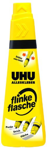 UHU 46315 adhésif et colle - Adhésifs et colles (Tube, Jaune, Verre, Cuir, Métal, Papier, Plastique, Porcelaine, Bois, 1 pièce(s))