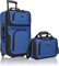 Der amerikanische Traveler Rio Rugged Fabric Erweiterbares Handgepäck-Set, Königsblau, 2 Wheel