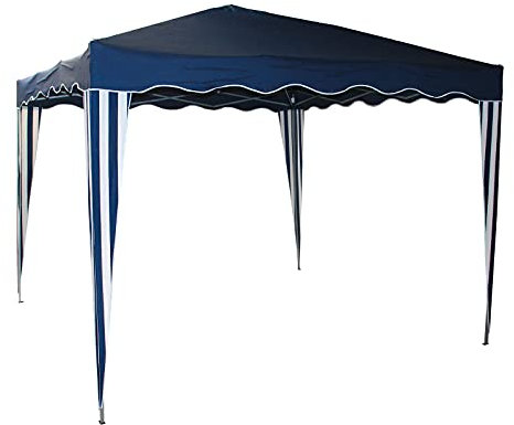 Alu/Metall Faltpavillon Pavillon Zelt Partyzelt Blau 3 x 3 Meter