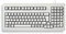 CHERRY G80-1800, Kompakte Mechanische Tastatur für Industrieanwendungen, Deutsches Layout (QWERTZ), Kabelgebunden (USB & PS/2), MX BLACK Switches, Hellgrau