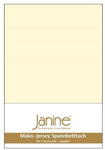 Janine Spannbetttuch 5007 Mako Jersey 140/200 bis 160/200 cm champanger Fb. 17