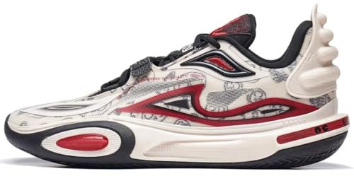 LI-NING Herren Wade All City 11 V2 Professionelle Basketballschuh Dämpfung Sportschuhe Rot ABAT093-1H EU 43