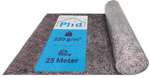 1 m x 25 m Abdeckvlies 25 m² 180 gr mit PE-Schicht Malervlies Schutzvlies vliesrolle