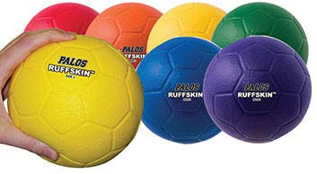 Palos Ruffskin - Foam Team Handball - Tchoukball Set, Foam Ball, Size 0, 5.75 Diameter for Elementary School, Set of 6