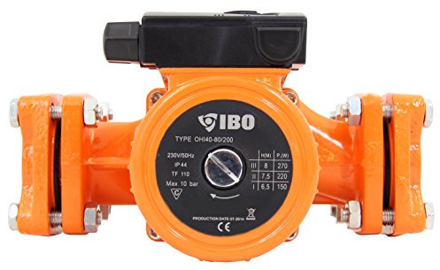 Umwälzpumpe Heizungspumpe IBO 40-80/200 Pumpe Warmwasser Heizung Nassläufer NEU