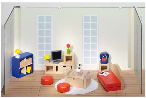 Goki 51749 Puppenmöbel Wohnzimmer