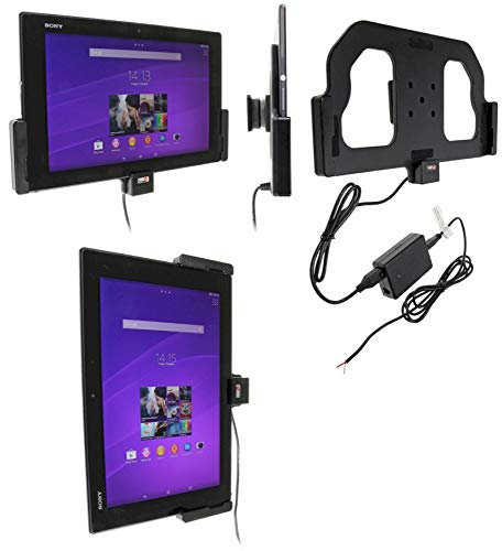 Brodit Gerätehalter 513655 | Made IN Sweden | mit Ladefunktion für Tablets - Sony Xperia Z2 Tablet, schwarz